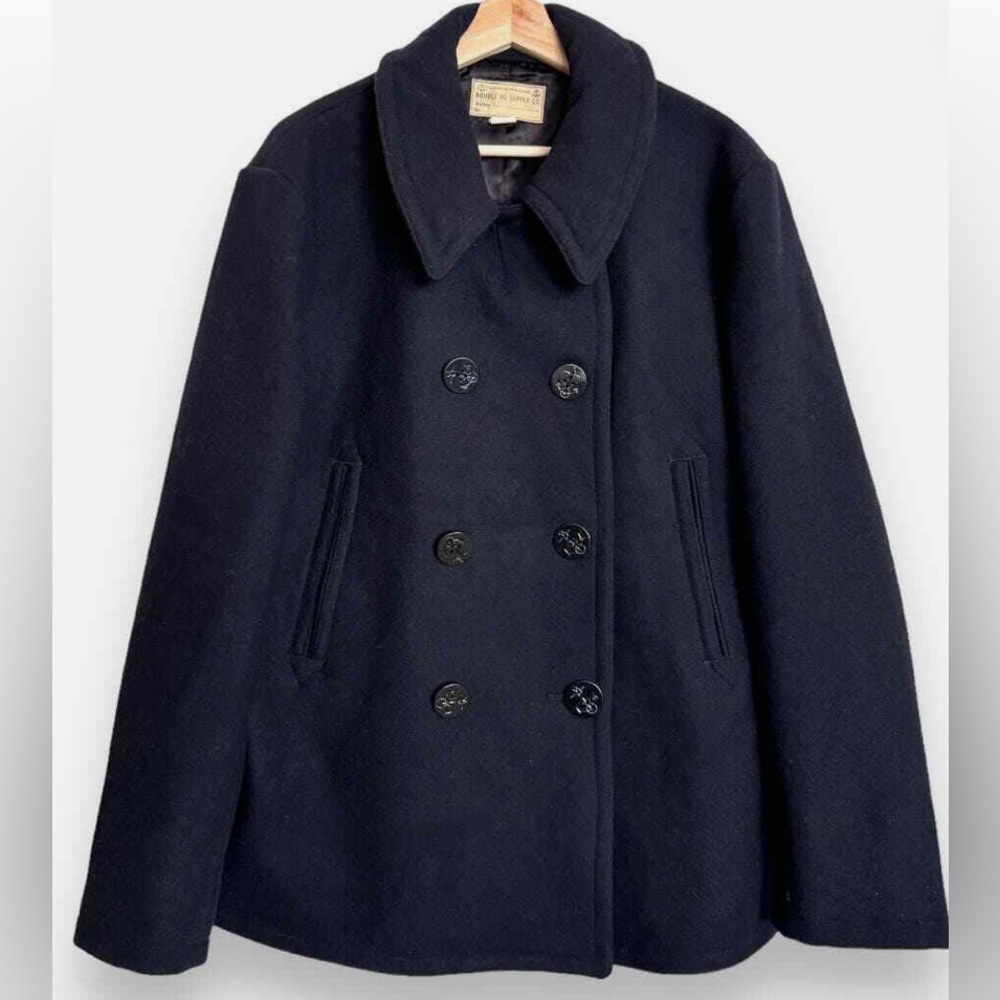 Ralph Lauren RRL Double RL Wool Peacoat Jacket - M